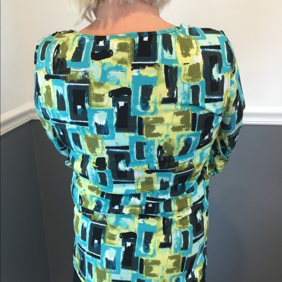 Christopher & Banks multicolored blouse. Like new! - Picture 2 of 4